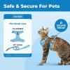 image:imageVoyager EscapeProof Stepin Lock Cat Harness amp 5ft NeopreneHandle Leash Set AllWeather Mesh with Reflective Stitching for Small to Large Cats by Best Pet Supplies Orange SBaby Blue 327