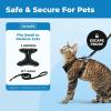 image:imageVoyager EscapeProof Stepin Lock Cat Harness amp 5ft NeopreneHandle Leash Set AllWeather Mesh with Reflective Stitching for Small to Large Cats by Best Pet Supplies Orange SBlack 327
