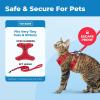 image:imageVoyager EscapeProof Stepin Lock Cat Harness amp 5ft NeopreneHandle Leash Set AllWeather Mesh with Reflective Stitching for Small to Large Cats by Best Pet Supplies Orange SRed 327