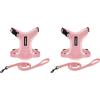 image:imageVoyager EscapeProof Stepin Lock Cat Harness amp 5ft NeopreneHandle Leash Set AllWeather Mesh with Reflective Stitching for Small to Large Cats by Best Pet Supplies Orange SHarness Leash Set Pink