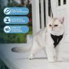 image:imageVoyager EscapeProof Stepin Lock Cat Harness amp 5ft NeopreneHandle Leash Set AllWeather Mesh with Reflective Stitching for Small to Large Cats by Best Pet Supplies Orange SHarness Leash Set Black