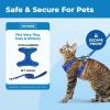 image:imageVoyager EscapeProof Stepin Lock Cat Harness amp 5ft NeopreneHandle Leash Set AllWeather Mesh with Reflective Stitching for Small to Large Cats by Best Pet Supplies Orange SRoyal Blue 327
