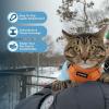 image:imageVoyager EscapeProof Stepin Lock Cat Harness amp 5ft NeopreneHandle Leash Set AllWeather Mesh with Reflective Stitching for Small to Large Cats by Best Pet Supplies Orange SHarness Leash Set Orange