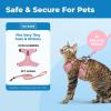 image:imageVoyager EscapeProof Stepin Lock Cat Harness amp 5ft NeopreneHandle Leash Set AllWeather Mesh with Reflective Stitching for Small to Large Cats by Best Pet Supplies Orange SPink 327