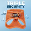 image:imageVoyager Stepin Pet Harness  All Weather Mesh Adjustable Step in Harness for Cats and Dogs by Best Pet Supplies  ArmyBlack Trim M307 Set Orange