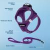 image:imageVoyager Stepin Pet Harness  All Weather Mesh Adjustable Step in Harness for Cats and Dogs by Best Pet Supplies  ArmyBlack Trim M307 Set Purple