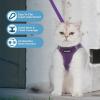 image:imageVoyager Stepin Pet Harness  All Weather Mesh Adjustable Step in Harness for Cats and Dogs by Best Pet Supplies  ArmyBlack Trim M307 Set Purple