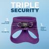 image:imageVoyager Stepin Pet Harness  All Weather Mesh Adjustable Step in Harness for Cats and Dogs by Best Pet Supplies  ArmyBlack Trim M307 Set Purple