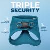 image:imageVoyager Stepin Pet Harness  All Weather Mesh Adjustable Step in Harness for Cats and Dogs by Best Pet Supplies  ArmyBlack Trim M307 Set Turquoise