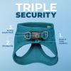 image:imageVoyager Stepin Pet Harness  All Weather Mesh Adjustable Step in Harness for Cats and Dogs by Best Pet Supplies  ArmyBlack Trim M307 Set Turquoise