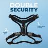 image:imageVoyager Stepin Pet Harness  All Weather Mesh Adjustable Step in Harness for Cats and Dogs by Best Pet Supplies  ArmyBlack Trim MHarness Baby BlueBlack Trim