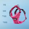 image:imageVoyager Stepin Pet Harness  All Weather Mesh Adjustable Step in Harness for Cats and Dogs by Best Pet Supplies  ArmyBlack Trim MHarness Fuchsia