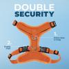 image:imageVoyager Stepin Pet Harness  All Weather Mesh Adjustable Step in Harness for Cats and Dogs by Best Pet Supplies  ArmyBlack Trim MHarness Orange