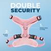 image:imageVoyager Stepin Pet Harness  All Weather Mesh Adjustable Step in Harness for Cats and Dogs by Best Pet Supplies  ArmyBlack Trim MHarness Pink