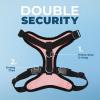 image:imageVoyager Stepin Pet Harness  All Weather Mesh Adjustable Step in Harness for Cats and Dogs by Best Pet Supplies  ArmyBlack Trim MHarness PinkBlack Trim