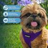 image:imageVoyager Stepin Pet Harness  All Weather Mesh Adjustable Step in Harness for Cats and Dogs by Best Pet Supplies  ArmyBlack Trim MHarness Purple