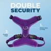 image:imageVoyager Stepin Pet Harness  All Weather Mesh Adjustable Step in Harness for Cats and Dogs by Best Pet Supplies  ArmyBlack Trim MHarness Purple