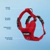 image:imageVoyager Stepin Pet Harness  All Weather Mesh Adjustable Step in Harness for Cats and Dogs by Best Pet Supplies  ArmyBlack Trim MHarness Red