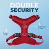 image:imageVoyager Stepin Pet Harness  All Weather Mesh Adjustable Step in Harness for Cats and Dogs by Best Pet Supplies  ArmyBlack Trim MHarness Red
