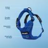 image:imageVoyager Stepin Pet Harness  All Weather Mesh Adjustable Step in Harness for Cats and Dogs by Best Pet Supplies  ArmyBlack Trim MHarness Royal Blue