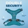 image:imageVoyager Stepin Pet Harness  All Weather Mesh Adjustable Step in Harness for Cats and Dogs by Best Pet Supplies  ArmyBlack Trim MHarness Turquoise