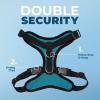 image:imageVoyager Stepin Pet Harness  All Weather Mesh Adjustable Step in Harness for Cats and Dogs by Best Pet Supplies  ArmyBlack Trim MHarness TurquoiseBlack Trim