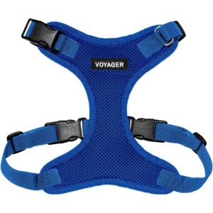 image:imageVoyager Stepin Pet Harness  All Weather Mesh Adjustable Step in Harness for Cats and Dogs by Best Pet Supplies  ArmyBlack Trim MHarness Royal Blue