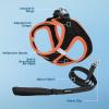 image:imageBest Pet Supplies Voyager Stepin Air All Weather Mesh Harness and Reflective Dog 5 ft Leash Combo with Neoprene Handle for Small Medium and Large Breed Puppies  Set Black SHarness Leash Bundle BlackOrange Trim