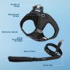 image:imageBest Pet Supplies Voyager Stepin Air All Weather Mesh Harness and Reflective Dog 5 ft Leash Combo with Neoprene Handle for Small Medium and Large Breed Puppies  Set Black SHarness Leash Bundle Gray 2ToneTone