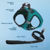 image:imageBest Pet Supplies Voyager Stepin Air All Weather Mesh Harness and Reflective Dog 5 ft Leash Combo with Neoprene Handle for Small Medium and Large Breed Puppies  Set Black SHarness Leash Bundle Turquoise 2Tone
