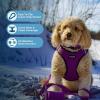 image:imageBest Pet Supplies Voyager Stepin Air All Weather Mesh Harness and Reflective Dog 5 ft Leash Combo with Neoprene Handle for Small Medium and Large Breed Puppies  Set Black SHarness Leash Bundle PurpleBlack Trim