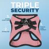 image:imageBest Pet Supplies Voyager Stepin Air All Weather Mesh Harness and Reflective Dog 5 ft Leash Combo with Neoprene Handle for Small Medium and Large Breed Puppies  Set Black SHarness Leash Bundle PinkBlack Trim