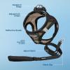 image:imageBest Pet Supplies Voyager Stepin Air All Weather Mesh Harness and Reflective Dog 5 ft Leash Combo with Neoprene Handle for Small Medium and Large Breed Puppies  Set Black SHarness Leash Bundle ArmyBlack Trim