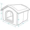 image:imageBest Pet Supplies Cat Bed for Indoor Cat Domed Tent House with Removable Pillow Covered Cat Cave for Small Dog Puppies and All Breeds of Cats  Gray Linen 16 x 16 x H14Beige w Brown Stripes