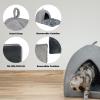 image:imageBest Pet Supplies Cat Bed for Indoor Cat Domed Tent House with Removable Pillow Covered Cat Cave for Small Dog Puppies and All Breeds of Cats  Gray Linen 16 x 16 x H14Gray Tent