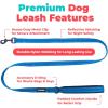 image:imageBest Pet Supplies Voyager Reflective Dog Leash or Collar with Neoprene Handle for Small Medium and Large Breed Puppies Cute and Heavy Duty for Walking Running and Training  Moss Green Leash SLeash Royal Blue