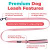 image:imageBest Pet Supplies Voyager Reflective Dog Leash or Collar with Neoprene Handle for Small Medium and Large Breed Puppies Cute and Heavy Duty for Walking Running and Training  Moss Green Leash SLeash Soft Pink