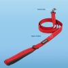 image:imageBest Pet Supplies Voyager Reflective Dog Leash or Collar with Neoprene Handle for Small Medium and Large Breed Puppies Cute and Heavy Duty for Walking Running and Training  Moss Green Leash SLeash Red