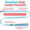 image:imageBest Pet Supplies Voyager Reflective Dog Leash or Collar with Neoprene Handle for Small Medium and Large Breed Puppies Cute and Heavy Duty for Walking Running and Training  Moss Green Leash SLeash Baby Blue