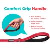 image:imageBest Pet Supplies Voyager Reflective Dog Leash or Collar with Neoprene Handle for Small Medium and Large Breed Puppies Cute and Heavy Duty for Walking Running and Training  Moss Green Leash SLeash Red