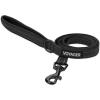 image:imageBest Pet Supplies Voyager Reflective Dog Leash or Collar with Neoprene Handle for Small Medium and Large Breed Puppies Cute and Heavy Duty for Walking Running and Training  Moss Green Leash SLeash Black