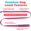 image:imageBest Pet Supplies Voyager Reflective Dog Leash or Collar with Neoprene Handle for Small Medium and Large Breed Puppies Cute and Heavy Duty for Walking Running and Training  Moss Green Leash SLeash Fuchsia