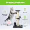 image:imageBest Pet Supplies Catify Cat Scratcher Fun Interactive Scratchers Posts Poles Claw Safe Furniture Saver Indoor Play Support Natural Cat Behaviors Heavy Duty  LShape Scratcher 165 x 114Scratching Post Gray