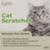 image:imageBest Pet Supplies Catify Cat Scratcher Fun Interactive Scratchers Posts Poles Claw Safe Furniture Saver Indoor Play Support Natural Cat Behaviors Heavy Duty  LShape Scratcher 165 x 114CatShape