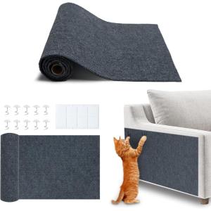 image:imageBest Pet Supplies Catify Cat Scratcher Fun Interactive Scratchers Posts Poles Claw Safe Furniture Saver Indoor Play Support Natural Cat Behaviors Heavy Duty  LShape Scratcher 165 x 114Gray 394 x 158