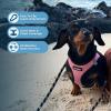 image:imageBest Pet Supplies Voyager Stepin Air All Weather Mesh Harness and Reflective Dog 5ft Leash Combo with Neoprene Handle for Small Medium and Large Breed Puppies  Set Moss Green MediumHarness Leash Bundle PinkBlack Trim