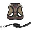 image:imageBest Pet Supplies Voyager Stepin Air All Weather Mesh Harness and Reflective Dog 5ft Leash Combo with Neoprene Handle for Small Medium and Large Breed Puppies  Set Moss Green MediumHarness Leash Bundle ArmyBlack Trim