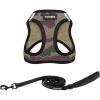 image:imageBest Pet Supplies Voyager Stepin Air All Weather Mesh Harness and Reflective Dog 5ft Leash Combo with Neoprene Handle for Small Medium and Large Breed Puppies  Set Moss Green MediumHarness Leash Bundle ArmyBlack Trim
