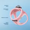 image:imageBest Pet Supplies Voyager Stepin Air Harness  All Weather Mesh Reflective No Pull Harness for Dogs Cats  Secure with Hook amp Loop Fastener Buckle Double DRings  Khaki SHarness Pink