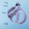 image:imageBest Pet Supplies Voyager Stepin Air Harness  All Weather Mesh Reflective No Pull Harness for Dogs Cats  Secure with Hook amp Loop Fastener Buckle Double DRings  Khaki SHarness Lavender